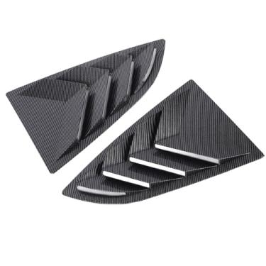 Imagem de KUIDAMOS Tampa Precisa do Obturador da Janela Traseira, Elegante, à Prova de Intempéries, para Instalação Ideal de Privacidade do 2021-2024 (Estilo Fibra de Carbono)