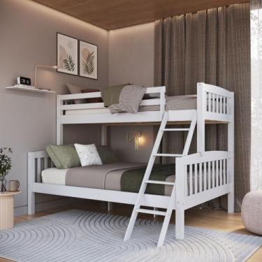 Imagem de Beliche Casal e Solteiro Reforçada Madeira Maciça Pinus - LaCasaMia, B