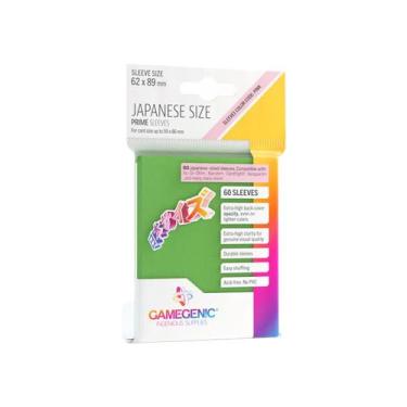 Imagem de Prime Sleeves Japanese Size 60un Verde Para Cartas Yugioh - Gamegenic