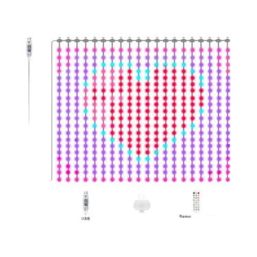 Imagem de Luzes De Cortina LED RGB 2mx2m 3mx3m Controle Inteligente Por Aplicati