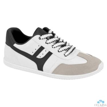 Imagem de Tênis Feminino Moleca Casual Detalhe Cadarço Estilo Conforto Retrô -, 