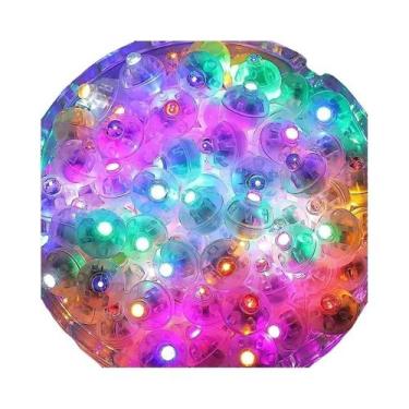 Imagem de 50pcs Mini Balões LED Redondos Com Luzes RGB Para O Dia Dos Namorados,