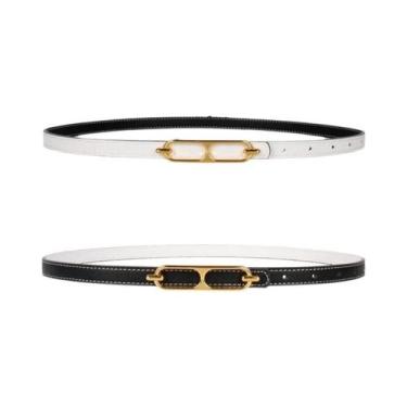 Imagem de Cinto Feminino Slim Dupla Face Versátil Para Vestidos E Jeans, Estilo 