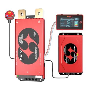 Imagem de DALY Tela BMS Balance 12V 150A - Smart 1A Active Balance BMS 4S com tela LCD de 3 polegadas, módulo Bluetooth WiFi, suporta RS485 CAN para motor, bateria de motor de pesca portátil, estação de energia