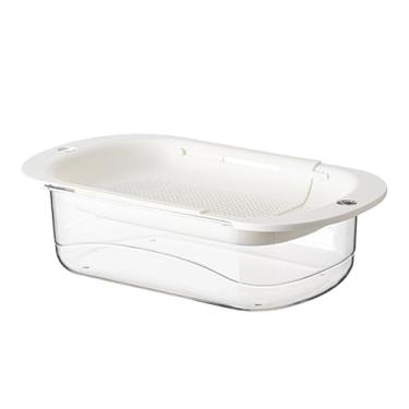 Imagem de Cesta de drenagem retrátil | Cesta de drenagem de lavagem de pia extensível de camada dupla - Coador de alimentos de frutas para drenar massas e pratos secos