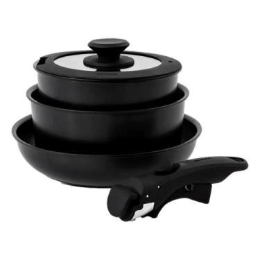 Imagem de Conjunto panelas brinox 10 peças c.l fit cabo removível 4835/101 cerâm