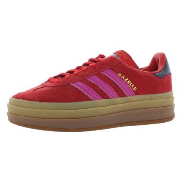 Imagem de adidas Tênis de corrida feminino Gazelle, Vermelho/rosa-choque - vermelho, 35