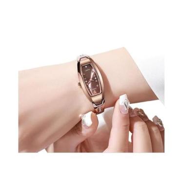 Imagem de Relógio De Luxo Feminino Com Pulseira De Aço Inoxidável E Diamantes, R