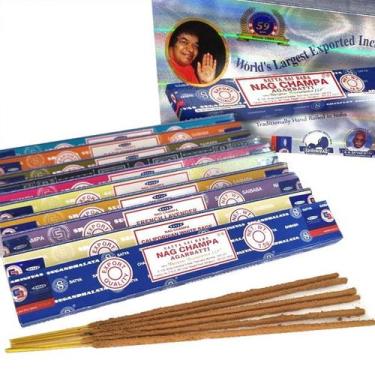 Imagem de Mix de Incensos Indianos Satya Sai Baba - Kit com 12 Caixas de 7,5g - 