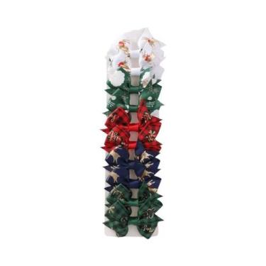 Imagem de Presilhas De Cabelo Com Estampa De Papai Noel Para Meninas, 10 Peças, 