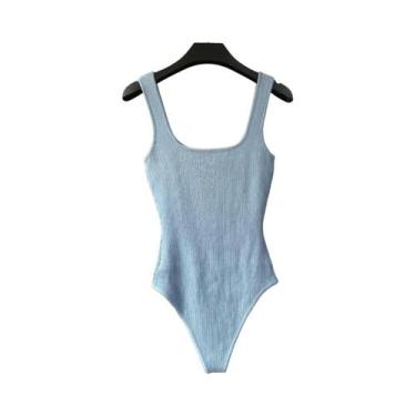 Imagem de Macacão Casual Feminino Slim Fit, Macacão Sexy Para Praia, Romper Em C