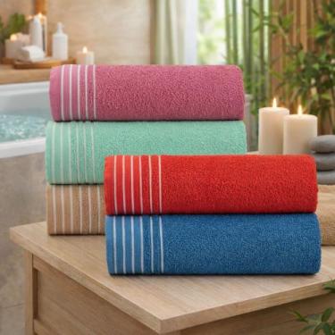 Imagem de Kit 5 Pçs Toalha Banhão Kalistra - Dianneli