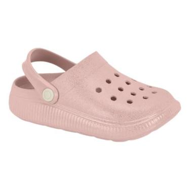 Imagem de Sandalia Babuche Molekinha Infantil 2591.200, Rosa, 27.28 BR
