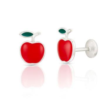 Imagem de Brinco Prata Infantil Tarraxa Baby Prata Original Delicado - Lojas La+