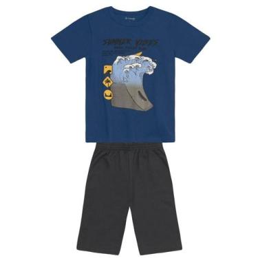 Imagem de Conjunto infantil menino de surf Brandili, 8, Azul