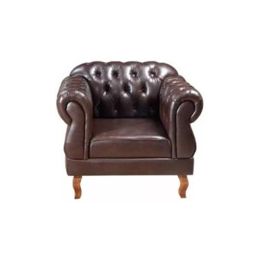 Imagem de poltrona chesterfild elisabeth corano café - Novo Encanto