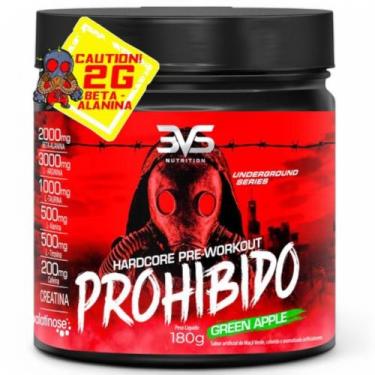 Imagem de Pré Treino Prohibido 180g 3VS Original para Energia e Desempenho Máxim
