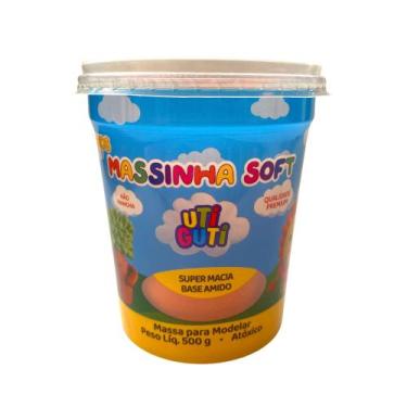 Imagem de Massa De Modelar Massinha Soft 500g UTI GUTI, Laranja