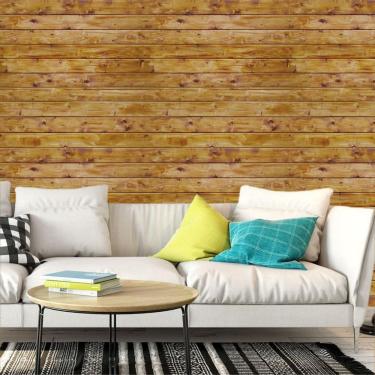 Imagem de Papel De Parede Madeira Tábua Pinus Horizontal Autocolante