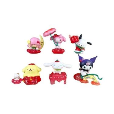 Imagem de Parádio De Morangos Doces Sanrio Kitty Cinnamoroll Melody Caixa Surpre