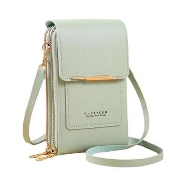 Imagem de Bolsa De Ombro Feminina De Couro Macio Com Tela Sensível Ao Toque, Car