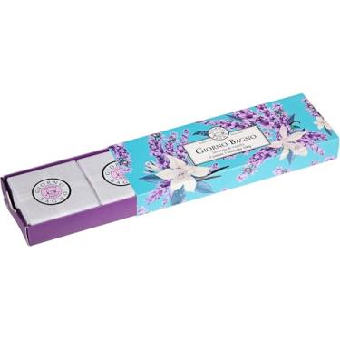 Imagem de Kit de Sabonete em Barra Para Mãos e Corpo, Lavanda e Vanilla, Giorno Bagno, 3 X 100 g, Azul