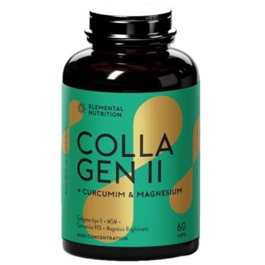 Imagem de Colágeno tipo 2 com Cúrcuma e Magnésio Bisglicinato, Elemental Nutrition – 60 Cápsulas