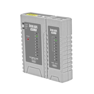 Imagem de Testador de Cabos RJ45/RJ11 HTC-31 Pct /1 - HIKARI