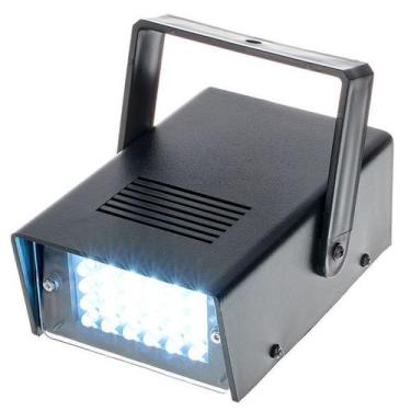 Imagem de Mini Strobo 220v Flash Led Branco Jogo de Luz Boate Fest Balada Dj 24 