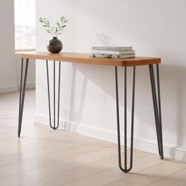 Imagem de Aparador 130x77cm em Pés de Aço Paris - PAONANDA DECOR