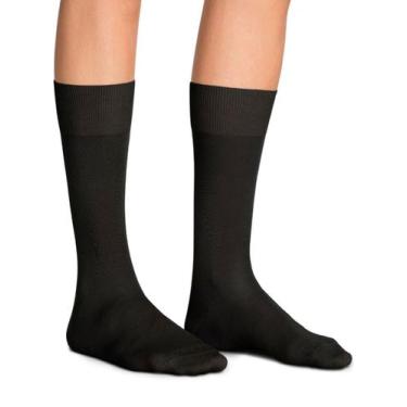 Imagem de Meia Cano Longo Social Lupo 01795-001 Masculina Punho Canelado Modal T