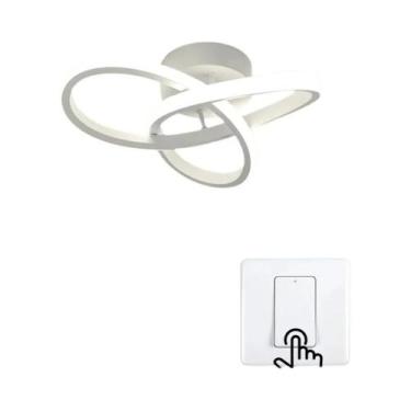 Imagem de Lustre LED De Estilo Moderno, Lâmpada De Teto Três Cores 220V, Montage