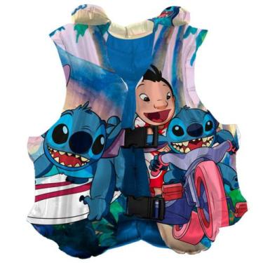Imagem de Colete Stitch Inflavel Infantil Boia Lilo Stitch Disney, Colorido
