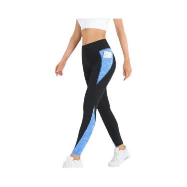 Imagem de Calças De Yoga Com Cintura Alta E Controle De Barriga, Leggings Com Co