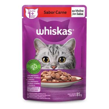 Imagem de Sachê Whiskas Ração Úmida Gatos Adultos Carne Frango Salmão Filhotes 8