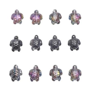 Imagem de Pingentes De Tartaruga Marinha De Cristal 14x18mm, 20 Peças De Contas 