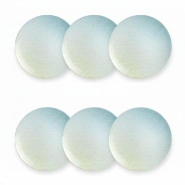 Imagem de Kit Jogo 6 Pratos Rasos Tramontina Polaris Porcelana 28 cm