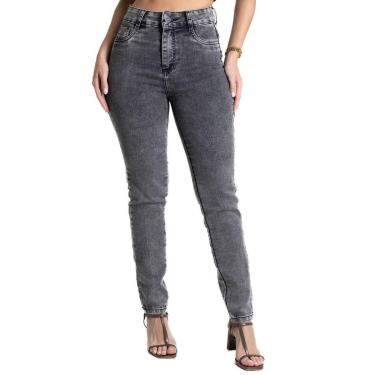 Imagem de Calça Jeans Sawary Cigarrete - 281893 - preta 46-Feminino