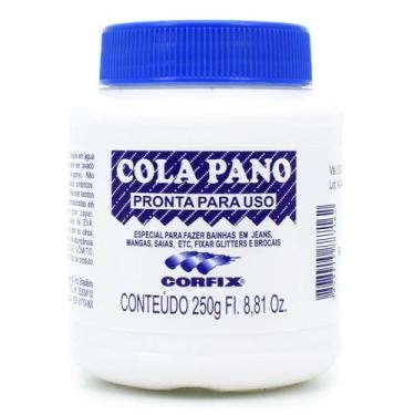 Imagem de Cola Pano Corfix 250g Fazer Bainha Fixar Glitter
