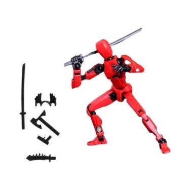 Imagem de Robô Luminous T13 Movível E Transformável, Figura De Ação Impressa Em 