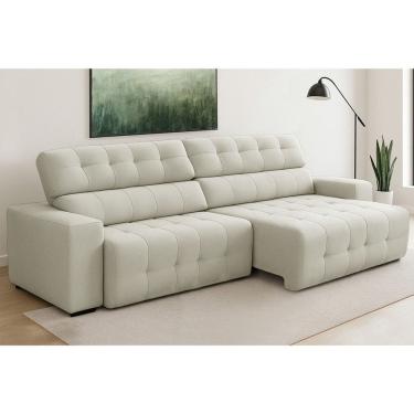 Imagem de Sofa 4 Lugares Retratil Reclinavel 280cm Veludo Atualle Ferguile