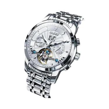 Imagem de Relógio Mecânico Luxuoso Masculino OLEVS Automático Clássico Com Calen