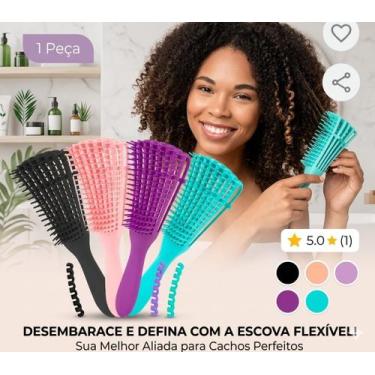 Imagem de Pente Polvo Multifuncional Flexível Modelador Cacho Perfeito - Vie Lux