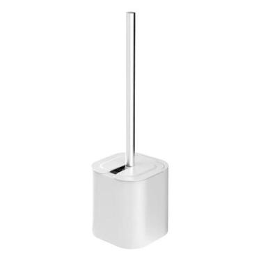 Imagem de Escova para Vaso Sanitário Dual Com Suporte e Tampa 38x11cm - OU, Bran