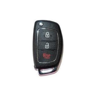 Imagem de Carcaça Chave Canivete Oca 3 Botões Hyundai HB20, HB20s.