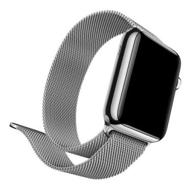 Imagem de Pulseira Metal Magnética Relogio Smartwatch Milanese Aço 38/40 ou 42/4