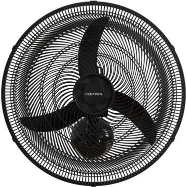 Imagem de Ventilador de Parede 130W 50CM Preto New para Ambientes Comerciais com Ventilação Potente 110V