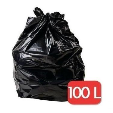 Imagem de Saco para Lixo Saco de Lixo 100 Litros Ultra-reforçado Preto 100L com 100 Unidades Higipack