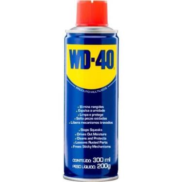 Imagem de Lubrificante e Desengripante Aerosol WD-40 com Ação Anticorrosiva e Remoção de Umidade em Spray 300ML WD40
