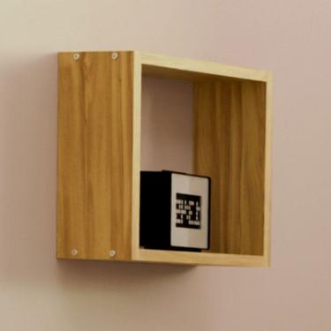 Imagem de Nicho Organizador Decor 100% Mdf Amêndoa - Móveis Peroba